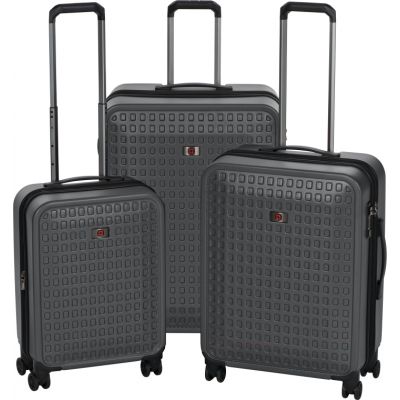 Набор чемоданов Wenger Matrix Set (20"/24"/28") 4 колеса Grey серый (604351)