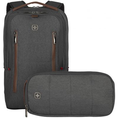 Рюкзак для ноутбука Wenger City Upgrade 16" Grey + сумка серый (606489)