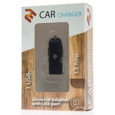 Автомобильное зарядное устройство 2E USB Car Charger 1.5 A Black (2E-ACRT18-15B)