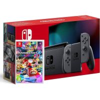 Ігрова консоль Nintendo Switch Gray + Гра Mario Kart 8 Deluxe (російські субтитри)