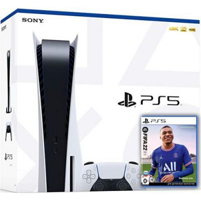 Sony PlayStation 5 White 825Gb + FIFA 22 (російська версія)