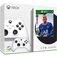 Microsoft Xbox Series S 512Gb + FIFA 22 (русская версия) + доп. Геймпад Microsoft Xbox Series X, S (Robot White)