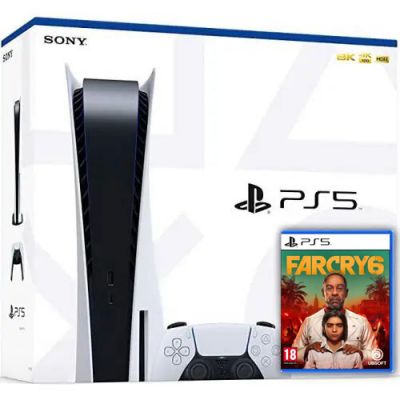Sony PlayStation 5 White 825Gb + Far Cry 6 (російська версія)