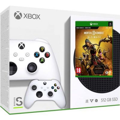 Microsoft Xbox Series S 512Gb + Mortal Kombat 11 Ultimate (російські субтитри) + дод. Геймпад Microsoft Xbox Series X, S (Robot White)