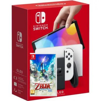 Nintendo Switch (OLED model) White + Игра The Legend of Zelda: Skyward Sword HD