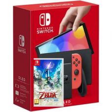 Nintendo Switch (OLED model) Neon Blue-Red + Игра The Legend of Zelda: Skyward Sword HD (русская версия)