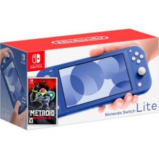 Nintendo Switch Lite Blue + Игра Metroid Dread (русская версия)