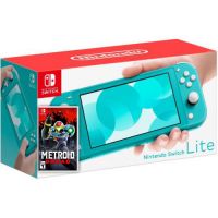 Nintendo Switch Lite Turquoise + Игра Metroid Dread (русская версия)