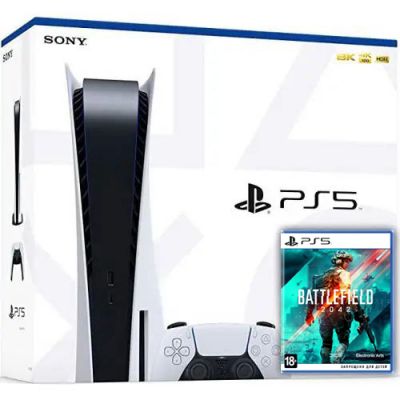 Sony PlayStation 5 White 825Gb + Battlefield 2042 (російська версія)