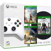 Microsoft Xbox Series S 512Gb + Assassin’s Creed Valhalla/Вальгалла + Odyssey/Одиссея + Origins/Истоки (русские версии)