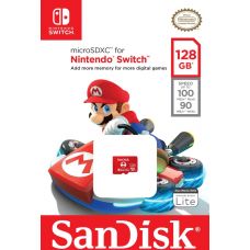 Карта памяти SanDisk Micro SD 128Gb for Nintendo Switch (Mario Kart)