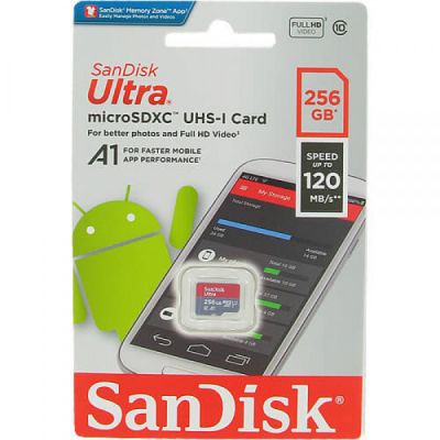 Карта пам'яті SanDisk Ultra microSDXC UHS-I 256GB SDSQUA4-256G-GN6MN