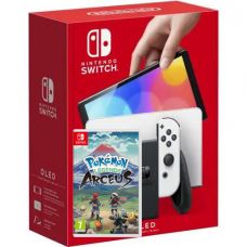 Nintendo Switch (OLED model) White + Гра Pokemon Arceus