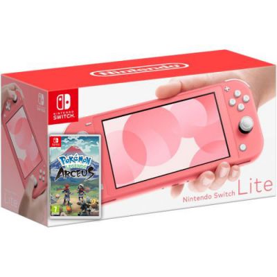 Nintendo Switch Lite Coral + Pokemon Arceus