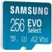 Карта памяти Samsung EVO Select microSDXC 130MB/s Full HD & 4K UHD, UHS-I, U3, A2, V30 256Gb + SD-adapter (MB-ME256KA/AM) фото  - 0