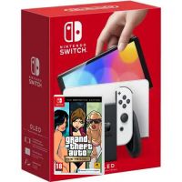 Nintendo Switch (OLED model) White + GTA Trilogy The Definitive Edition (русская версия)