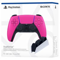 Sony DualSense (Pink) + Зарядная станция Sony DualSense Charging Station