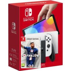 Nintendo Switch (OLED model) White + Игра FIFA 23 Legacy Edition (русская версия)