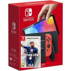 Nintendo Switch (OLED model) Neon Blue-Red + Игра FIFA 23 Legacy Edition (русская версия)