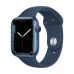 Apple Watch Series 7 GPS 45mm Blue Aluminum Case With Blue Sport Band (MKN83) фото  - 0