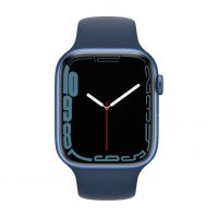 Apple Watch Series 7 GPS 45mm Blue Aluminum Case With Blue Sport Band (MKN83)