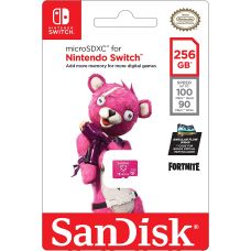 Карта памяти SanDisk Micro SD 256Gb for Nintendo Switch (Fortnite Edition)