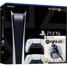 Sony PlayStation 5 White 825Gb Digital Edition + FIFA 23 (русская версия) + DualSense (White)