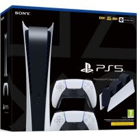 Sony PlayStation 5 White 825Gb Digital Edition + DualSense (White) + Charging Station