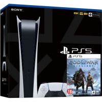 Sony PlayStation 5 White 825Gb Digital Edition + God of War: Ragnarok (російська версія)