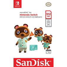 Карта пам'яті SanDisk Micro SD 512Gb для Nintendo Switch (Animal Crossing Leaf)