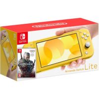 Nintendo Switch Lite Yellow + Игра The Witcher 3: Wild Hunt (русская версия)