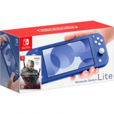 Nintendo Switch Lite Blue + Игра The Witcher 3: Wild Hunt (русская версия)