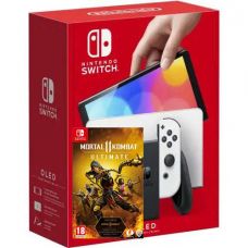 Nintendo Switch (OLED model) White + Игра Mortal Kombat 11 Ultimate Edition (русские субтитры)