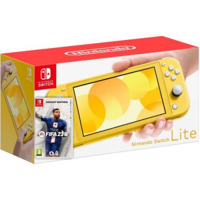 Nintendo Switch Lite Yellow + Игра FIFA 23 Legacy Edition (русская версия)
