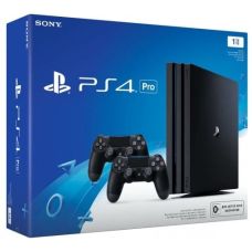 Sony Playstation 4 PRO 1Tb (CUH-7208) + DualShock 4 (Version 2) (Black) (Б/У)