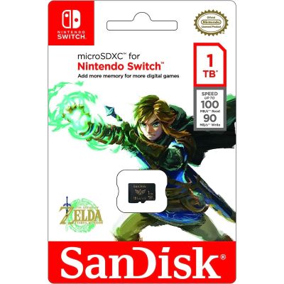 Карта памяти SanDisk Micro SD 1Tb for Nintendo Switch (Link Zelda)