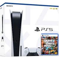 Sony PlayStation 5 White 825Gb + GTA V (русская версия)