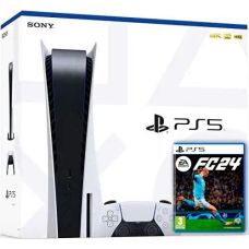 Sony PlayStation 5 White 825Gb + EA SPORTS FC 24 (русская версия)