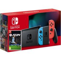 Nintendo Switch Neon Blue-Red (Upgraded version) + Гра EA SPORTS FC 24 (російська версія)