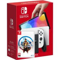 Nintendo Switch (OLED model) White + Игра Mortal Kombat 1 (русские субтитры)