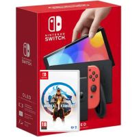 Nintendo Switch (OLED model) Neon Blue-Red + Игра Mortal Kombat 1 (русские субтитры)