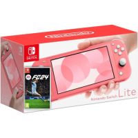Nintendo Switch Lite Coral + Гра EA SPORTS FC 24 (російська версія)