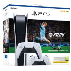 Sony PlayStation 5 White 825Gb + EA SPORTS FC 24 (code) (русская версия) + DualSense (White)