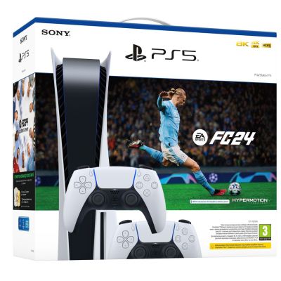 Купити PlayStation 5 з DualSense ціни по Україні White доставкою 825Gb + 24 + EA Up2Date FC Києві SPORTS – | у (code)