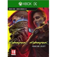Cyberpunk 2077 + DLC Phantom Liberty Bundle (ваучер на скачування) (російська версія) (Xbox One, Xbox Series X, S)