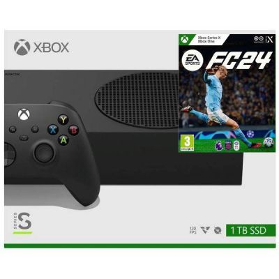 Microsoft Xbox Series S 1Tb Carbon Black + EA SPORTS FC 24 (русская версия) 