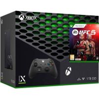 Microsoft Xbox Series X 1Tb + UFC 5 (англійська версія) + дод. Wireless Controller with Bluetooth (Carbon Black)