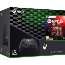 Microsoft Xbox Series X 1Tb + UFC 5 (английская версия) + доп. Wireless Controller with Bluetooth (Carbon Black)