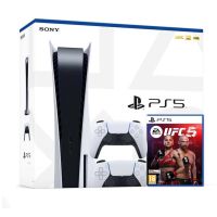 Sony PlayStation 5 White 825Gb + UFC 5 (английская версия) + DualSense (White)