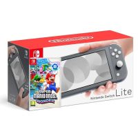 Nintendo Switch Lite Gray + Игра Super Mario Bros Wonder (русская версия)